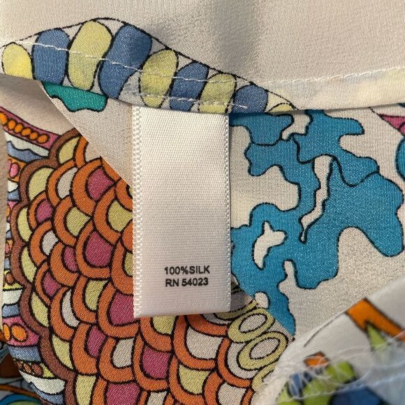 Banana Republic Trina Turk Silk Summer 2012 Botanical Top Size 2 - Picture 6 of 7